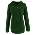 thumbnail image 4 of LEAVINGSUO Sweatshirt for Women Long Sleeve,Women's Oversized Sweatshirts Long Sleeve Button Fashion Trendy Sweatshirt Jackets Hooded Cute Comfy Clothes, 4 of 4