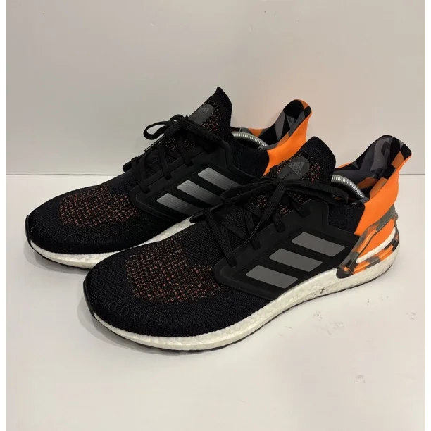 Adi-das Mens Ultraboost 20 Running Shoes Sneakers Black Orange Size 13 - FV8322