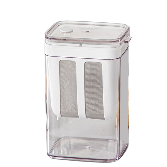 Colador de yogur con bolsa de malla extrafina, tapa transparente y filtro multifuncional para queso.