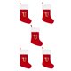 thumbnail image 1 of Bewildely Medias navideñas con letras - Calcetín de Papá Noel de tela para niños Bolsa de dulces Única crea festiva U roja grande Type2 NO2, 1 of 6