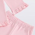 thumbnail image 4 of NOLDARES Infant Girls Cute Fall Winter Clothing Outfits 2 Piece Print Long Sleeve Round Neck Sweatshirt and Joggers Clothes(Red,2-3 Y), 4 of 7