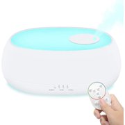 Humidifiers for Bedroom and Baby, Quiet UltraCool Mist Humidifier Aromatherapy Essential Oil Diffuser with Remote, 7 Night Lights, Waterless Auto Shut-off , Adjustable Mist Output(1L)