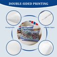 thumbnail image 3 of 2 Pack Outdoor Waterproof Throw Pillow Covers,4th of July Patriotic Flower Eucalyptus Leaf Decorative Patio Pillowcases for Chair Couch Sofa 20x12in, 3 of 9