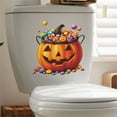 thumbnail image 5 of SLYNSHome Halloween Toilet Lid Sticker Pumpkin Pattern Sticker Waterproof Decals for Bathroom Halloween Party Deco DIY Party Supplies, 5 of 7