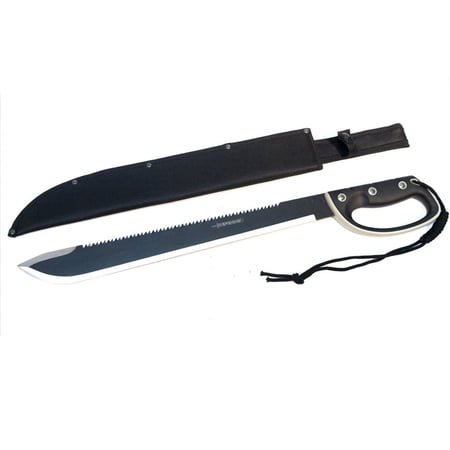 High Quality Defender 25 Black Machete Sword Hard Plastic Handle with Black Sheath