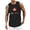 Black, variant on Men's Outerwear Vest for Everyday Casual Wear with Graphic Print Sleeveless Hooded Design Lightweight Layer for Spring Fall Weather