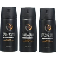 Axe Mens Deodorant, Body Spray, Dark Temptation, Fragrance, 150ml, 5.07oz, 3 Pack