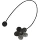 thumbnail image 4 of 2 Pack Magnetic Curtain Tiebacks Magnetic Curtain Tiebacks Beautiful Flower Pattern Curtain Clip Curtain Tiebacks Curtain Accessories for Home Living Room Bedroom Office Flower (Black), 4 of 5