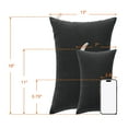 thumbnail image 4 of Ntbay 2 Pack Microfiber Soft Tiny Pillows, Machine Washable Travel Pillows, 11" x 7", Black, 4 of 5