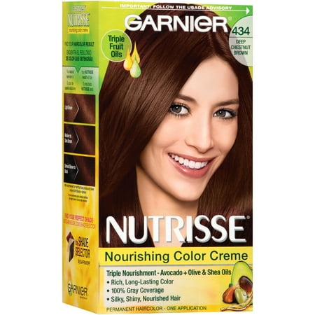 Garnier Nutrisse Nourishing Color Creme Hair 434 Deep Garnier Nutrisse Nourishing Color Creme Hair 434 Deep Chestnut Brown Chocolate