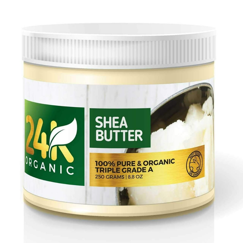 24K Organic Shea Butter Skin Nourishing, Moisturizing & Healing Shea