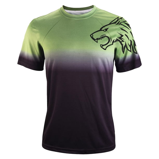 Men's Casual Loose Fitting Short Sleeved Breathable Quick Drying Clothes Top XL