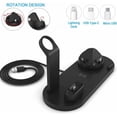 thumbnail image 4 of Wireless Charger, 4 in 1 Wireless Charging Station for Apple Watch and Airpods Pro, Charger Stand for Multiple Devices,Qi Fast Wireless Charging Dock for iPhone 11/11 Pro Max/X/XS/XS/8/8 Plus,Black, 4 of 9