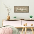 thumbnail image 2 of Stupell Home Décor Grateful Wood Textured Family Word Design Canvas Wall Art by Jennifer Pugh, 2 of 6