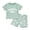 Z10 Green, variant on HCNTES Toddler Girl Pajama Set Strawberry Print Ruffle Short Sleeve Tee and Shorts 2 Piece Set Toddlers Girls Clothing for Cozy Nighttime Sleep