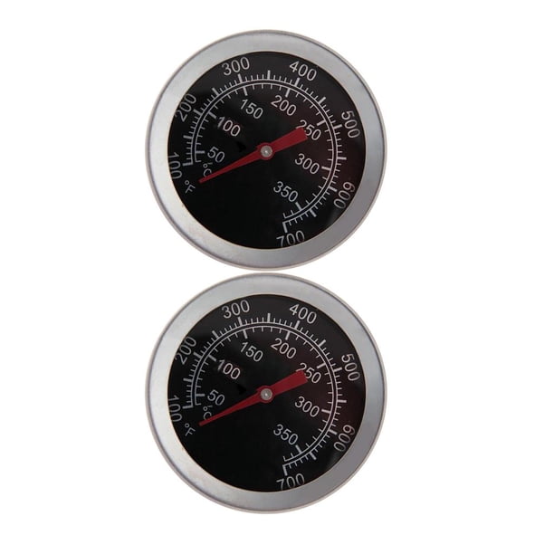 2Pcs Calibrador De Temperatura Del Termómetro De Parril Del Carbón Del Fumador De 350 degree C Macarena Calibrador de temperatura de la parrilla para barbacoa