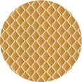 thumbnail image 1 of Ahgly Company Machine Washable Indoor Round Transitional Yellow Orange Area Rugs, 4' Round, 1 of 7