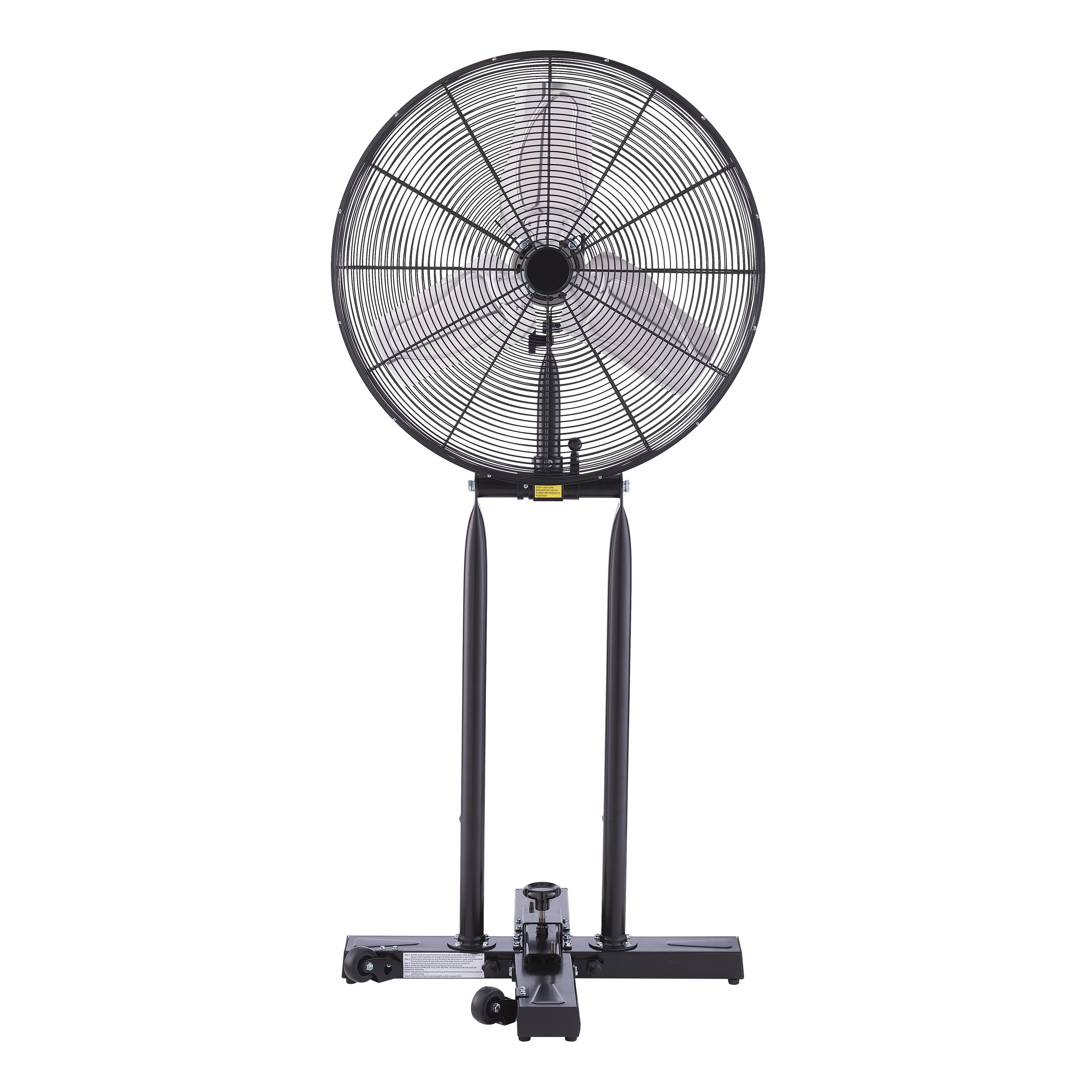 Hyper Tough Portable 24" Convertible Pedestal/Floor Fan, Black