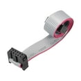 thumbnail image 1 of Cable plano IDC con conector FC/FC tipo A 10 pines 2.54mm de paso 30cm de longitud, 1 of 5