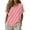 *Hot Pink, variant on VBVC Women's Striped Short Sleeve Tunic Top,Ladies Crew Neck Casual Loose Fit Blouse,Lightweight Summer Shirts for Women,Black,S-3XL