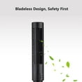 thumbnail image 3 of HIBIBUD Black Fan,Safe Bladeless Design Portable Fan,Dual Speed Settings Desk Fan,Tower Fan for Quiet Cooling, 3 of 5