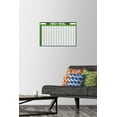 thumbnail image 2 of Fantasy Football 14 Team Draft Board Wall Poster with Push Pins, 14.725" x 22.375", 2 of 4