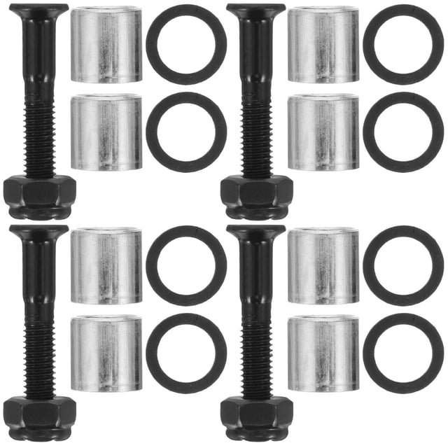 unbranded 1Jgo Kit De Hardware Para Skate Con Tornillos Y Espaciadores Metálicos Para Mayor Estabilidad Multicolor