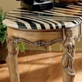 thumbnail image 3 of Beaumont Lane Zebra Stripped Top Writing Desk, 3 of 5