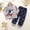 Dark Blue, variant on RTKFRFLM Big Boys Pure Cotton Underwear Set, Autumn Long Sleeve Outfits & Loungewear