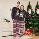 thumbnail image 2 of Pijamas estampados navideños para padres e hijos, conjunto de ropa de noche de manga larga con cuello redondo, ropa europea y americana para el hogar, novedad, 2 of 3