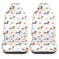thumbnail image 2 of Fotbe winter Snowflake Dachshund Pattern Automotive Seat Covers for Cars Trucks and SUVs – Car Seat Covers for Front Seats,Protective Seat Covers,Vehicle Seat Covers, Set of 2, 2 of 9