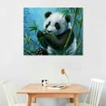 thumbnail image 2 of JEUXUS  Cute Animal Canvas Wall Art Baby Panda Playing with Flower Pictures Print Chinese Style Painting Artwork Stretched and Framed Artwork for Kids Bedroom Living Room Nursery Decor, 2 of 6