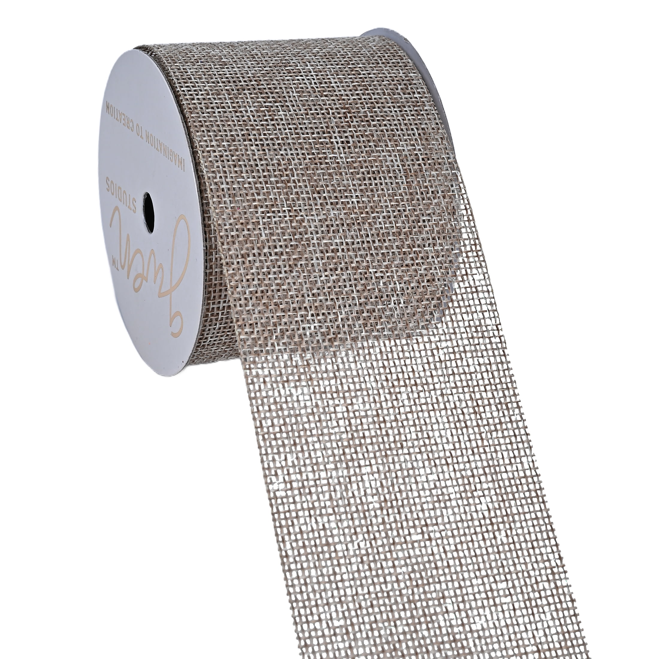 Gwen Studios 2.5" Natural Saddle Ribbon, 3 Yards