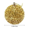 thumbnail image 2 of Christmas Ornaments 6 Inch Large Sparkly Glitter Ball Hanging Decor for Christmas Tree Holiday Party Fresh Style Year Wedding Decoration, 2 of 9