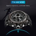 thumbnail image 3 of FNNMNNR Ultimate Tactical Watch for Men - Dual Time Zone  Luminous Display  Stopwatch  Alarm Clock  Shock-Resistant  Water-Resistant  Perfect for Outdoor Survival and Sports Enthusiasts, 3 of 7