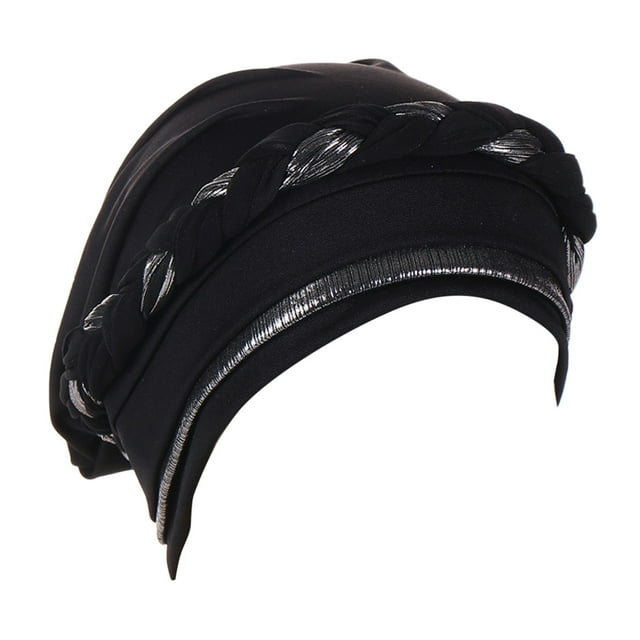 WEIYLL Casquettes de Baseball pour Femmes Bonnet Turban Tressé Foulard Couvre-Chef Solide