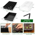 thumbnail image 3 of Kit de inicio de semillas SOLIGT de 60 celdas con luz de cultivo y tapete térmico, 3 of 4