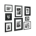 thumbnail image 2 of Kate and Laurel Odessa Gallery Wall 8 Piece Frame Set with Assorted Size Frames, Black, 2 of 6