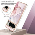 thumbnail image 2 of Feishell Marble Texture Design for Google Pixel 8 Pro Case Support Wireless Charging Slim Glossy Shockproof Anti-Scratch Soft & Flexible Protective Phone Case for Women Girls,E, 2 of 6