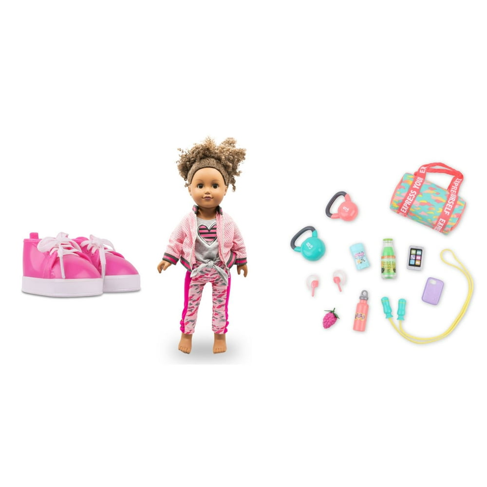 My Life As Doll Gym Set Bundle, this set includes 1 complete fashion, 1 Gym Accessory Set & 1
