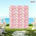 thumbnail image 2 of ToppiJoy 15*15in Artificial Flower Wall Panels, Reusable Artificial Floral Backdrop for Wedding Party Home Photo Background Photography (12Pcs, Pink, White, Deep Pink), 2 of 22