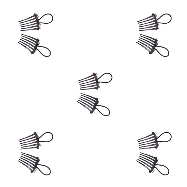 Seitruly 2 Pieces Ponytail Bump it UP Plastic Making Elastic Comb Hair Barrettes Tool Band Insert Volume Hairpins with Wig Clips Styling Type2 NO2 Seitruly CBP586120