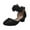 Black, variant on Splozh Toddler Girls Dress Shoes Girls Flower Princess Shoes Little Girl Closed Toe Hollow High Heels Children Dance Performance Dress Shoes Black,US 4.5