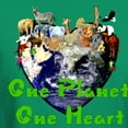 thumbnail image 3 of CafePress - One Planet One Heart Dark T Shirt - Men's Classic Graphic Cotton T-Shirt, 3 of 4