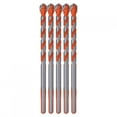 thumbnail image 2 of brocas de 6 mm con cabezal de aleación multifuncional y vástago triangular para abrir agujeros en paredes de madera., 2 of 9