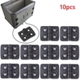 thumbnail image 5 of Lefu 10PCS Small Hinges Mini Plastic Black Door Bearing Butt Cabinet ABS Hinge, 5 of 5
