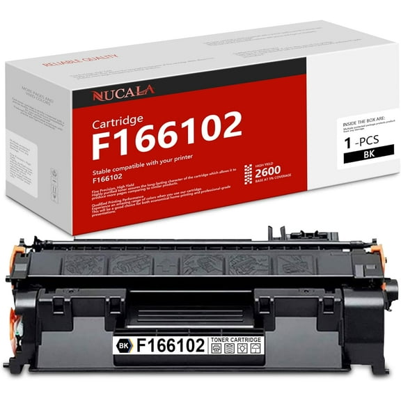 1-Pack F166102 Toner Cartridge Black: F166102 Toner Cartridge Replacement for Canon F166102 Printer Ink