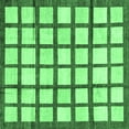 thumbnail image 1 of Ahgly Company Indoor Square Checkered Emerald Green Modern Area Rugs, 7' Square, 1 of 4