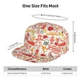 thumbnail image 6 of Gaeub Firefighter Icons Flat Bill Snapback Hats Baseball Caps with Adjustable for Running Workouts and Outdoor Activities, 6 of 9