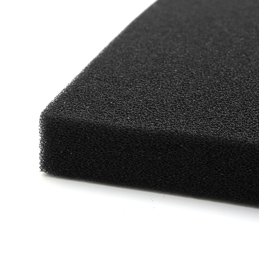 Black Rectangular  Filter Sponge Media Pad for Aquarium 17.7" x 17.7"